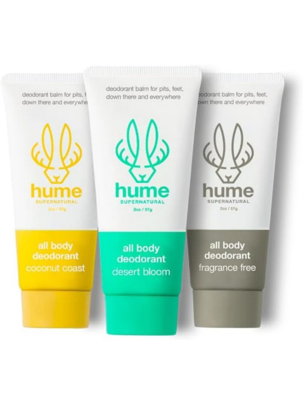 Invisible Whole Body Deodorant Balm - Aluminum Free, Anti-Chafing, Sensitive